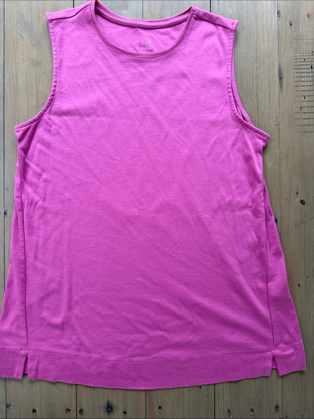 J. Jill Sleeveless Perfect Pima Forward Seam Tank Top Petite Small